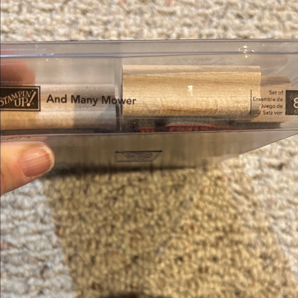 Stampin' Up! Wood-Mount -And Many Mower - Natural Wood - Picture 3 of 3